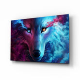 Wolf Glass Wall Art.